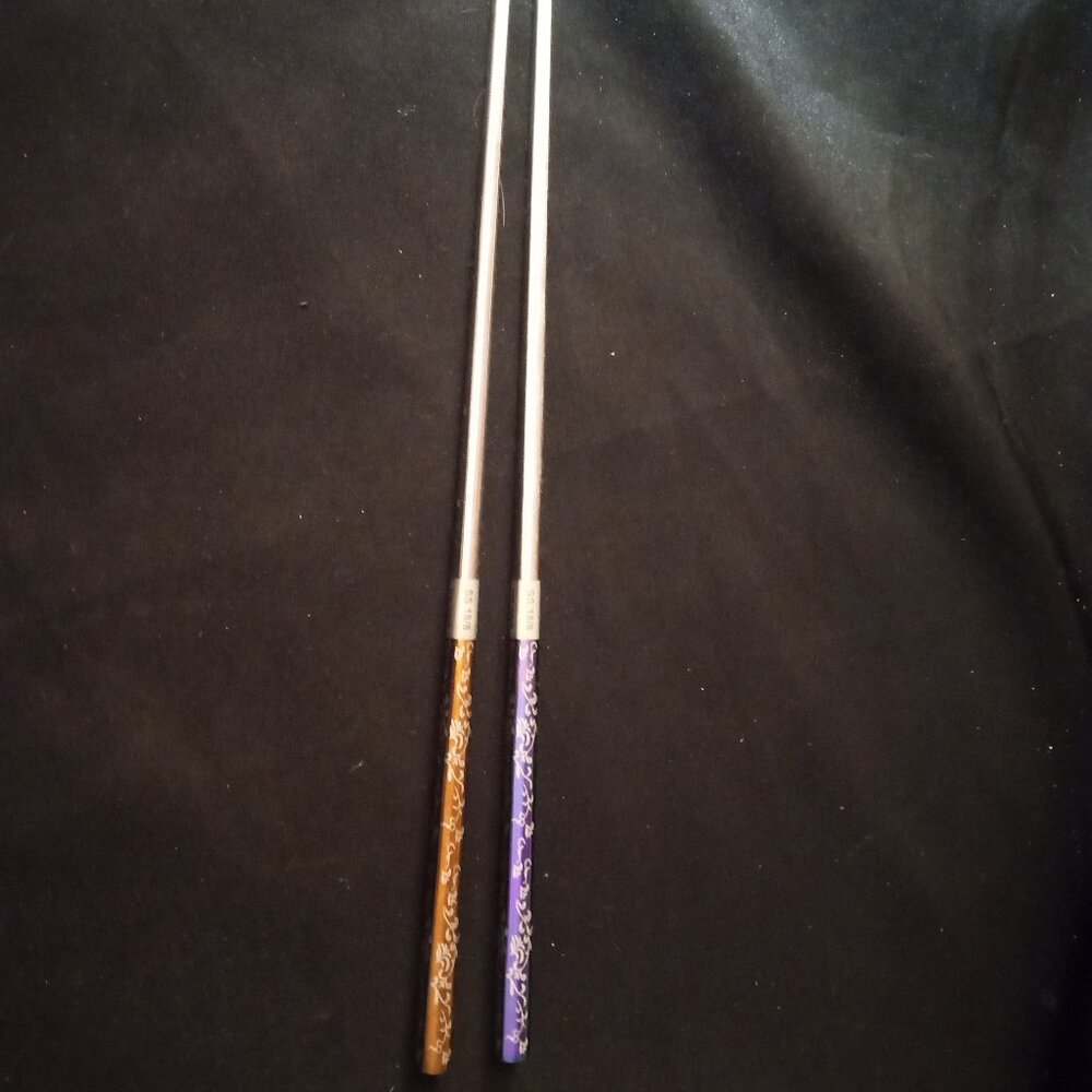 Stainless Steel Laser Engraved Titanium Plated Premium Non-Slip Chopsticks - NEW